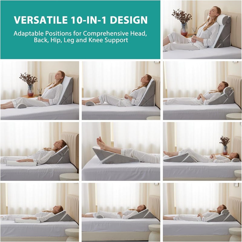 Bedluxe 3PCS Orthopedic Wedge Pillow Set - Image 2